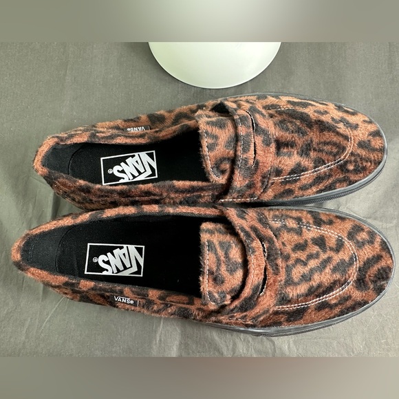 NWOT Vans Women's Brown/Black Leopard Loafers Skate Sneakers, 5, 6 & 6.5 - Picture 9 of 12